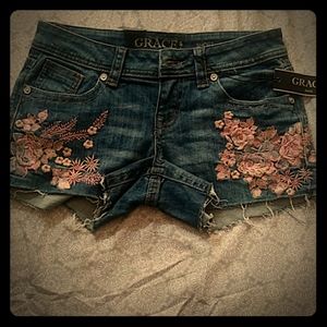 Womens grace jean shorts